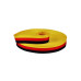 Banda centura siguranta auto poliester negru rosu galben latime 46mm rola 100m Banda centura siguranta auto poliester negru rosu galben latime 46mm rola 100m