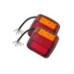 Set lampa spate LED 110x105 mm, 5 functii, iluminare numar, stanga-dreapta 