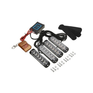 Lampa LED stroboscopica profesionala 12V cu telecomanda 