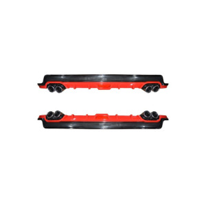 Ornament difuzor de bara universal Negru+Rosu 130cm 