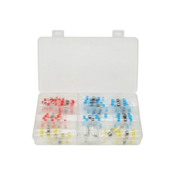 Trusa conectori termocontractabili cu cositor 0.25-6mm2 set 100 bucati Leader Trusa conectori termocontractabili cu cositor 0.25-6mm2 set 100 bucati Leader