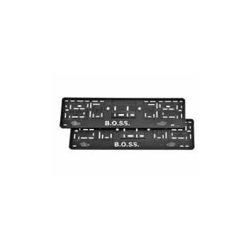 Set 2 suporti numar inmatriculare 3D B.O.S.S Set 2 suporti numar inmatriculare 3D B.O.S.S
