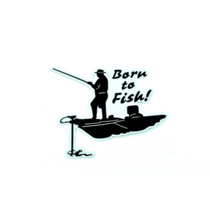 Abtibild Born To Fish 