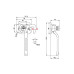 Inchizator oblon stanga 800 kg pentru remorca sau oblon metalic 