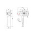 Inchizator oblon stanga 800 kg pentru remorca sau oblon metalic 