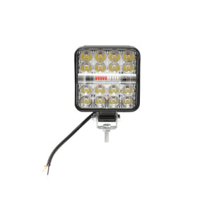 Lampa proiector combinata 26 LED-uri 9-80V 6500K 84x21x84mm IP67 