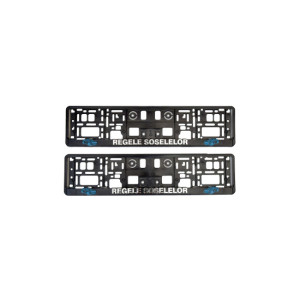 Set 2 Suporti numar inmatriculare 3D  Regele Soselelor 