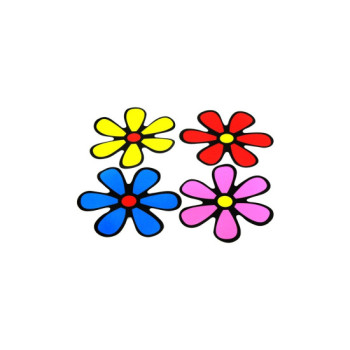 Abtibild Floricele diverse culori auto decorativ pentru exterior si interior Abtibild Floricele diverse culori auto decorativ pentru exterior si interior