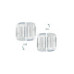 Set 4 suporti numar inmatriculare superslim transparent