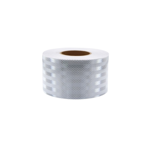 Banda reflectorizanta tip fagure culoare Alb 10cmx25m 