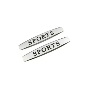 Emblema auto Sports crom relief 10x1.5cm set 2 bucati Emblema auto Sports crom relief 10x1.5cm set 2 bucati