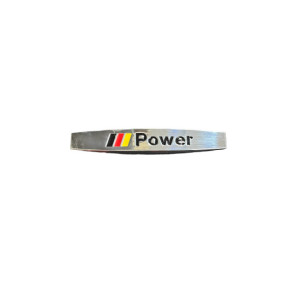 Emblema POWER culoare Crom 