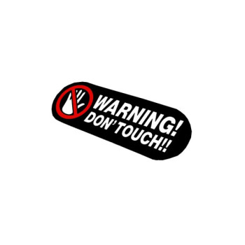 Abtibild Warning  