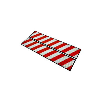 Abtibild reflectorizant auto alb rosu 10x50cm set Abtibild reflectorizant auto alb rosu 10x50cm set