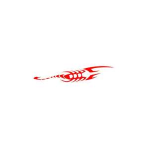 Abtibild  Scorpion  culoare rosu reflectorizant 