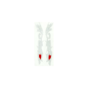 Abtibild Dragon culoare alb reflectorizant Abtibild Dragon culoare alb reflectorizant