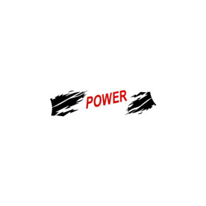 Abtibild Power culoare rosu 