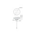 Lampa stop rotunda camion LED cu semnalizare dinamica 12-24V 