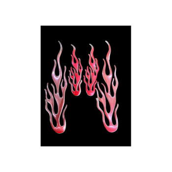 Set 4 abtibilde FLACARI 3D-diverse culori 