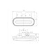 Lampa gabarit 124x51 LED galbena cu suport 12-36V Fristom 