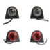Lampa laterala gabarit cu LED Rosu-Alb 24V E4-Mark 