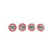 Set 4 abtibilde reflectorizante limita viteza 50-70-90-130 diametru 11.5 cm 