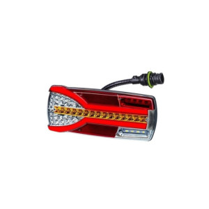 Lampa stop 305x132, 7 functii, ceata, mers inapoi, semnalizare dinamica, mufa 7 pini, stanga, incolor 