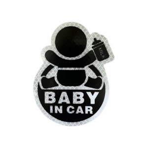 Abtibild BABY IN CAR fond alb 