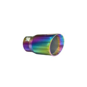 Ornament toba colorat model tesit inox universal sport tuning intrare 60mm iesire 70mm 