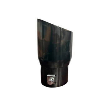 Ornament toba auto Negru iesire 76mm intrare 63mm Ornament toba auto Negru iesire 76mm intrare 63mm