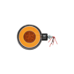 Lampa sub oglinda gabarit portocalie lumina LED tip neon 