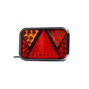 Lampa spate auto LED multifunctionala 5 functii ceata frana semnalizare pozitie 200x130 mm 12V Fristom 