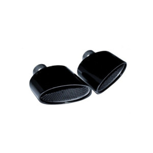 Ornament de toba compatibil Audi model tip RS Negru 