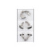 Ornament toba inox universal dublu 158x76mm Ornament toba inox universal dublu 158x76mm