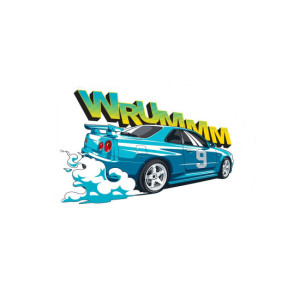 Abtibild MASINA WRUMM ALBASTRA 