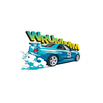 Abtibild MASINA WRUMM ALBASTRA 