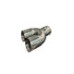 Ornament toba inox dublu universal diametru 76mm Ornament toba inox dublu universal diametru 76mm