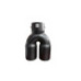 Ornament toba inox dublu universal negru mat diametru 76mm Ornament toba inox dublu universal negru mat diametru 76mm