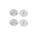 Set reflectoare rotunde albe 61x6 mm 