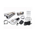 Kit cut off valve V evacuare auto cu telecomanda si colier V-band 76 mm inox 