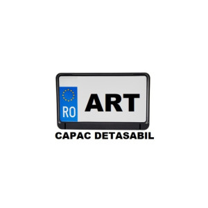 Suport numar inmatriculate Moto cu capac detasabil in fata 25x15cm