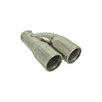 Ornament toba inox, prindere cu surub, intrare 6 cm, lungime 25 cm Ornament toba inox, prindere cu surub, intrare 6 cm, lungime 25 cm