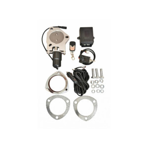 Valva electronica evacuare auto cu telecomanda pentru cut off V 63 mm inox 12V 