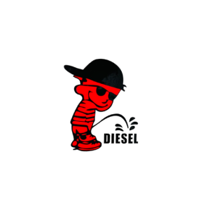 Abtibild Flourescent Boy Diesel auto decorativ pentru exterior si interior 