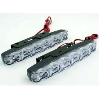 Lumini de zi DRL COB P6S 12V lumina alba