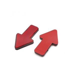 Set reflectoare sageata rosii 100x54x7 mm 