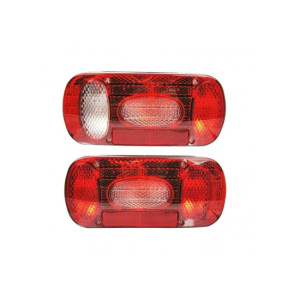 Set 2 lampi stop auto 7 functii E-Mark E11 pentru remorca camion trailer 12V 