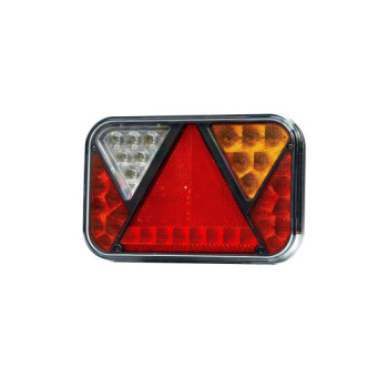Lampa spate auto LED 6 functii pozitie frana semnalizare mers inapoi iluminare numar 200x130 mm 12V Fristom Lampa spate auto LED 6 functii pozitie frana semnalizare mers inapoi iluminare numar 200x130 mm 12V Fristom