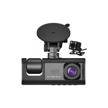Camera auto tripla DVR Full HD 1080P 170° Night Vision G-Sensor fata interior spate MIV Camera auto tripla DVR Full HD 1080P 170° Night Vision G-Sensor fata interior spate MIV