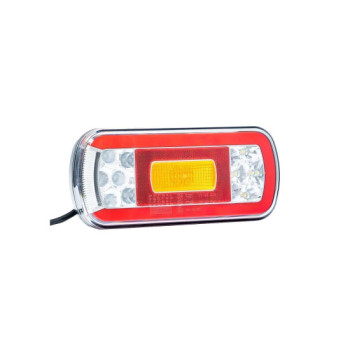 Lampa spate auto LED 6 functii pozitie frana semnalizare mers inapoi iluminare numar 220x100 mm 12-36V Fristom 